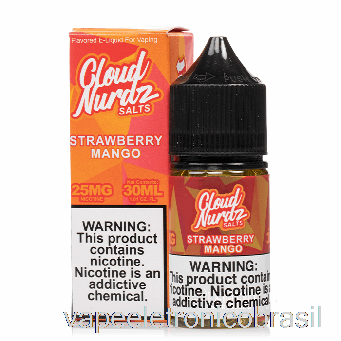 Vape Vaporesso Manga Morango - Sais Nuvem Nurdz - 30ml 25mg